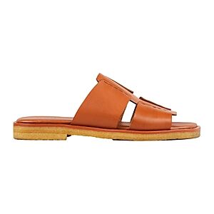 Sandro Men's Roman Leather Mule Sandals  - Light Brown - Size: 10.5US / 43FRmale