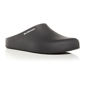 Balenciaga Women's Closed Pool Slides  - Black/Ecru - Size: 9US / 42EUmale