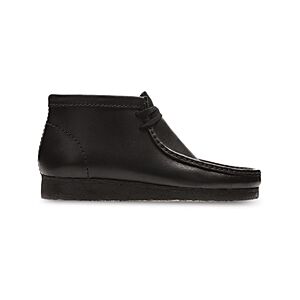 Clarks Men's Wallabee Boots  - Black Leather - Size: 13male