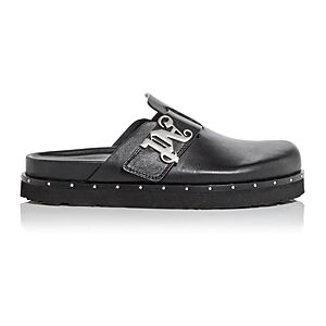 Palm Angels Men's Men's Studded Clog Mules  - Black No C - Size: 11US / 44EUmale