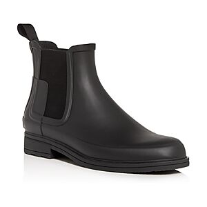 Hunter Men's Original Refined Chelsea Rain Boots  - Black - Size: 11male