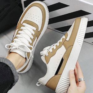 SHEIN Men's Fashionable Low-cut Canvas Shoes, Breathable And Comfortable, Suitable For Daily Wear And Sports, Teenager Style Apricot EUR39,EUR40,EUR41,EUR42,EUR43,EUR44,EUR45