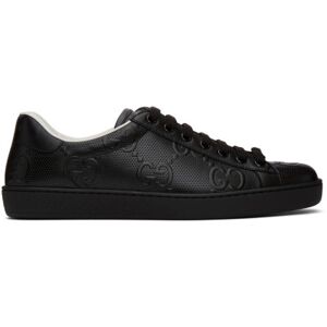 Gucci Black GG Ace Sneakers  - 1000 BLACK - Size: UK 9.5 - male