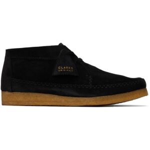 Clarks Originals Black Weaver Desert Boots  - Black Suede - Size: US 7 - male