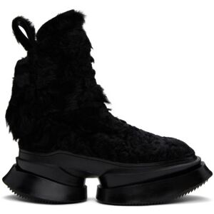 Julius Black Lace-Up Boots  - BLACK - Size: 4 - male