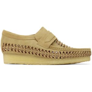 Clarks Originals Beige Wallabee Weave Loafers  - MAPLE SUEDE - Size: US 8 - male