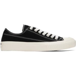 Y's For Men Black Canvas Sneakers  - 2 BLK X WHT - Size: 6 - male