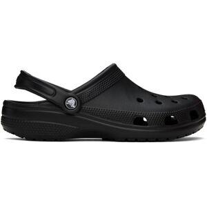 Crocs Black Classic Clogs  - Black - Size: US 7 - male