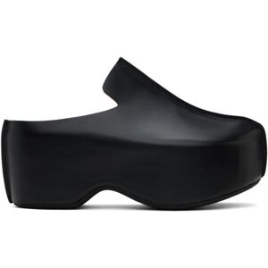 JW Anderson Black Leather Platform Clogs  - 19050-001-BLACK - Size: IT 39 - male