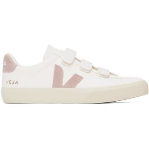 VEJA White & Pink Recife ChromeFree Leather Sneakers  - EXTRA-WHITE_BABE - Size: IT 45 - male