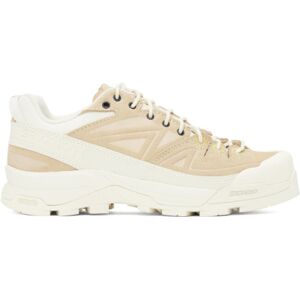 Salomon Beige X-Alp Leather Sneakers  - Vanilla/Almond Buff/ - Size: US 6 - male