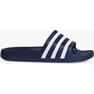 adidas Adilette Aqua Sliders - Dark Blue/Cloud White - Male - Size: 7