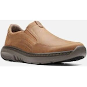 Men's Clarks Mens slip on shoe Clarkspro Step in Beeswax Leather - Size: 13/G