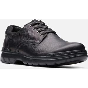 Men's Clarks Mens Rockie WalkGTX waterproof shoe in black leather - Size: 13/G