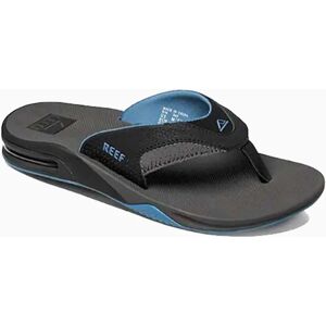 Men's Reef Mens Fanning Flip Flop Grey/Light Blue - Size: 8