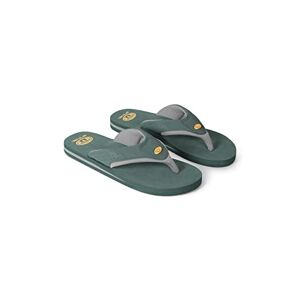 Animal Jekyl Mens Recycled Flip-Flops - Slip-On, Lightweight, Soft Straps - Spring, Summer, Beach Green Adult Shoe Size 8