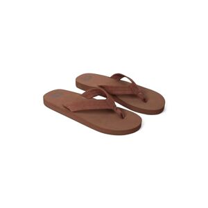 Animal Boardwalk Mens Recycled Flip-Flops - Slip-On Sandals With Cushioned Footbed - Summer Beach, Walking, Hiking & Outdoors Brown Adult Shoe Size 9