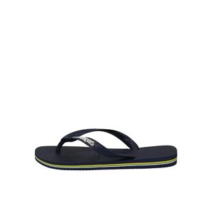 Havaianas Unisex Brasil Logo, Navy Blue, 8 UK