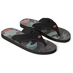 Animal Jekyl Mens Recycled Flip-Flops - Slip-On, Lightweight & Comfortable With Soft Padded Upper Straps - Best For Spring Summer, Beach & Outdoors Camouflage Adult Shoe Size 9