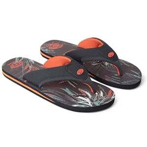 Animal Jekyl Mens Recycled Flip-Flops - Slip-On, Lightweight & Comfortable With Soft Padded Upper Straps - Best For Spring Summer, Beach & Outdoors Burnt Orange Adult Shoe Size 10