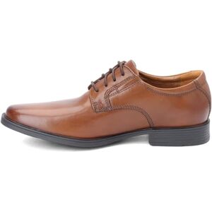 Clarks Tilden Plain, Men’s Derby, Dark Tan, 13 UK (48 EU)