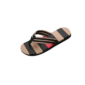 Moeido Sandal Comfort Sandals Summer Men Camouflage Flip Flops Shoes Sandals Open Toe Slipper Indoor Outdoor Flip-Flops 40-45 Male Shoes (Color : Red, Size : 9.5 Uk)