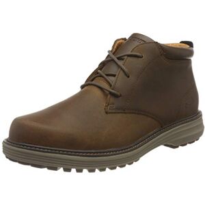 Skechers Mid Top Lace Up Boot, Men's Chukka, Dark Brown Leather, 7 UK (41 EU)