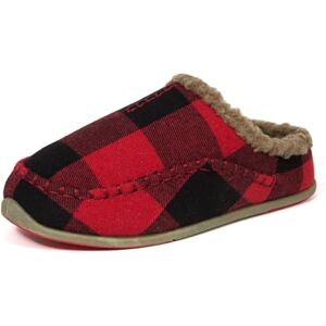 Deer Stags Kid Slippers, Red/Black, 13 UK Child