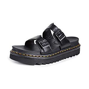 Dr. Martens Unisex Myles Open Toe Sandals, Black (Black Brando 001), 7 UK