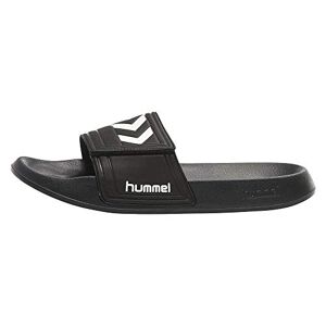 Hummel Larsen Slipper Velcro, Unisex Adults? Beach & Pool Shoes, Black, 6.5 UK (40 EU)