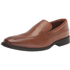 Clarks Men's Tilden Free Loafers, Brown Dark Tan Leather, 13 UK