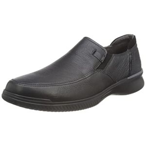 Clarks Men's Donaway Step Loafer, Black (Black Leather), 10 UK