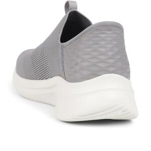 Skechers Mens Ultra Flex 3.0 Smooth Step Slip-in Loafer, Grey, 14 Wide
