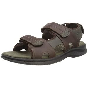 Clarks Men's Walkford Walk Sandal, Dark Brown, 7.5 UK