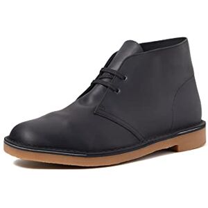 Clarks Men's Desert Boot Bushacre 3, Black Leather, 7.5 UK