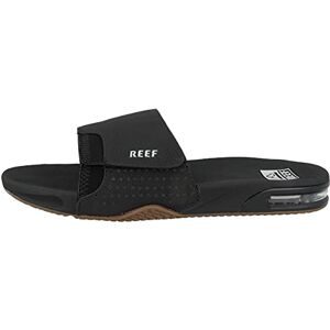 Reef Men's Fanning Slide Flip-Flop, Black Silver, 6 UK