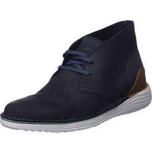 Clarks Men's Brahnz Mid Chukka Boat, Navy Nubuck, 7 UK