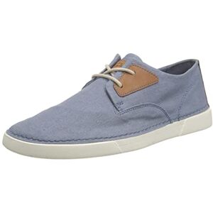 Clarks Men's Gereld Tie Sneaker, Blue Textile, 11 UK