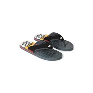 Animal Jekyl Mens Recycled Flip-Flops - Slip-On, Lightweight & Comfortable With Soft Padded Upper Straps - Best For Spring Summer, Beach & Outdoors Dark Grey Adult Shoe Size 7