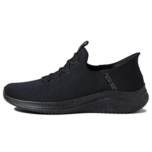 Skechers Men's Ultra Flex 3.0 Right Away Hands Free Slip-in Sneaker Loafer, Black, 10.5 UK Wide