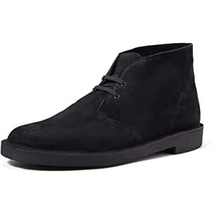 Clarks Men's Desert Boot Bushacre 3, Black Sde, 10.5 UK