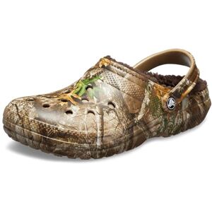 Crocs Unisex Clssc Lined Realtree Edge Clogs, Brown Chocolate, 7 8 UK