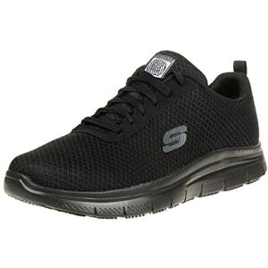 Skechers Men's Flex Advantage - Bendon SR Sneaker,Black Mesh Water Stain Repellent Treatment,6.5 UK