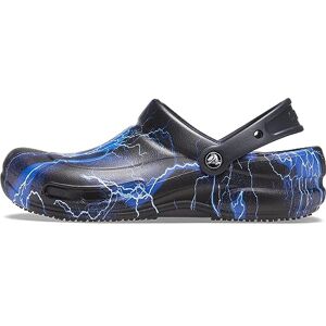 Crocs Unisex's Bistro Graphic Clog, Black/Lightning Bolts, 12 UK, 48/49 EU