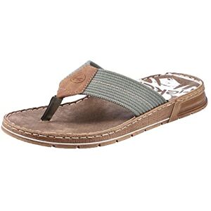 Rieker Men's 21280 Flip-Flop, grün, 12 UK