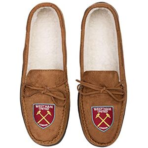 Foco Officially Licenced West Ham United Fan House Shoes Moccasin Slippers Mens Size 10-11