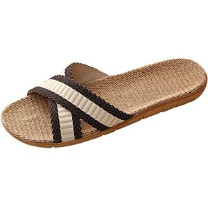 Unisex Sandals Woven Toe Separator Closed Casual Mules Bohemian Style Retro Mules Beach Surfing Sports Sandals Platform Soft Soles Casual Sandals Summer Pool Sandals 40-44, black, 44 EU