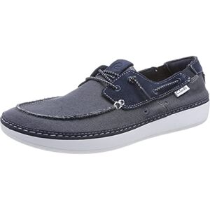 Clarks Men's Higley Tie Boat Shoes, Navy Combi, 10 UK