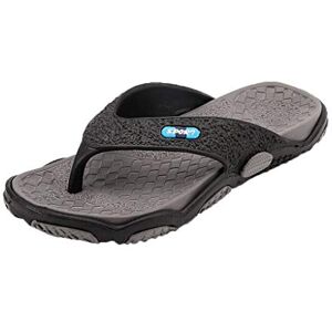 Generic Mens Slippers 2024 Fashion Slippers For Men Bathroom Fashion Toe Beach Flops Flip Men'S Open Massage Summer Slippers Shoes Men'S Slipper Arch Support Slippers Men (Grey, 6)