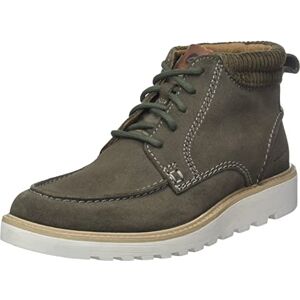 Clarks Men's Barnes Mid Fashion Boot, Dark Grey SDE, 10 UK